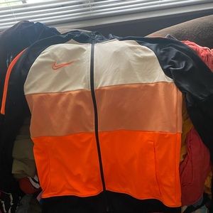 NIKE orange and black jacket